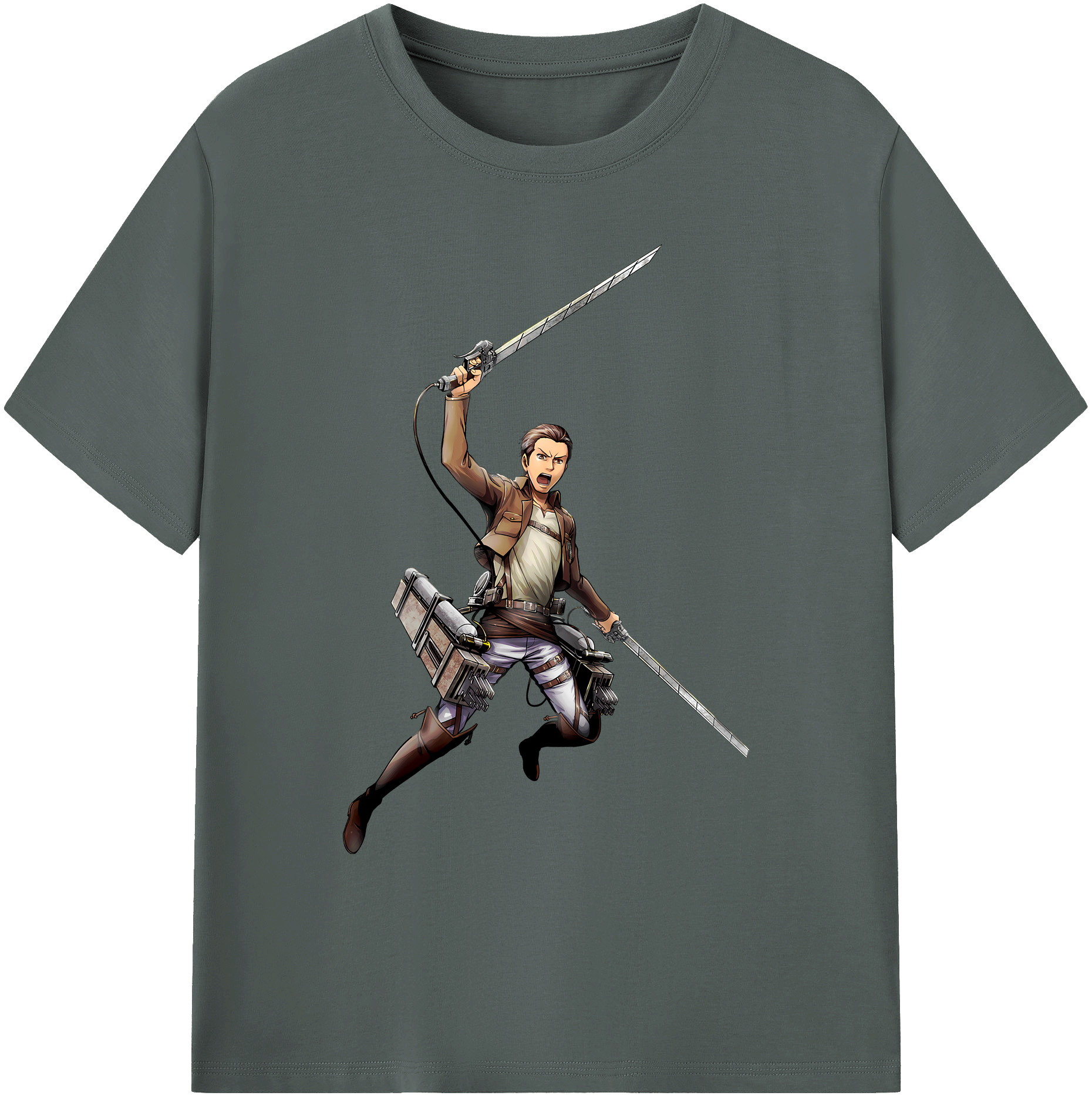 （画像用） 進撃の巨人 Attack on Titan 綿100％ メンズ半袖Tシャツ｜肌触りやわらか＆通気性